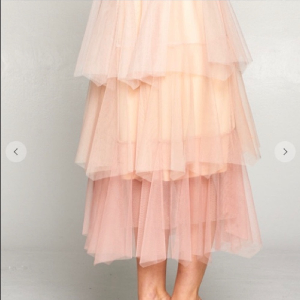 Strut & Bolt tulle tiered midi skirt.